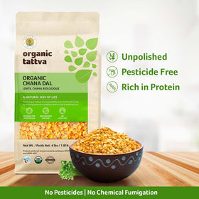 Organic Tattva Chana Dal measuring cup for precise portions