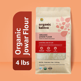 Organic Tattva Jowar flour dough ready for gluten-free bread or roti.