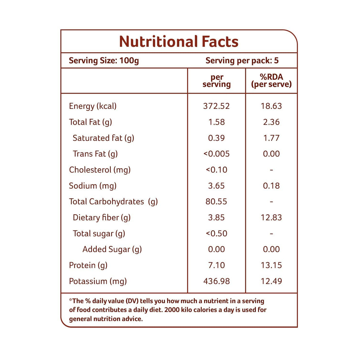 Organic Tattva Ragi Flour product of India highlights local sourcing.