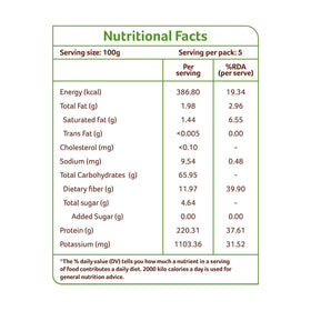 Organic Tattva Toor Dal label details highlighting organic certification