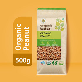 ORGANIC TATTVA groundnuts open bag, perfect for quick snacking.