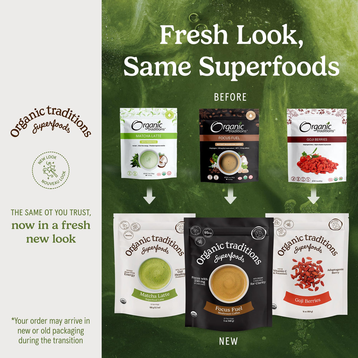Organic Traditions apricot kernels packaged product image highlights single-ingredient quality for simple snacking.