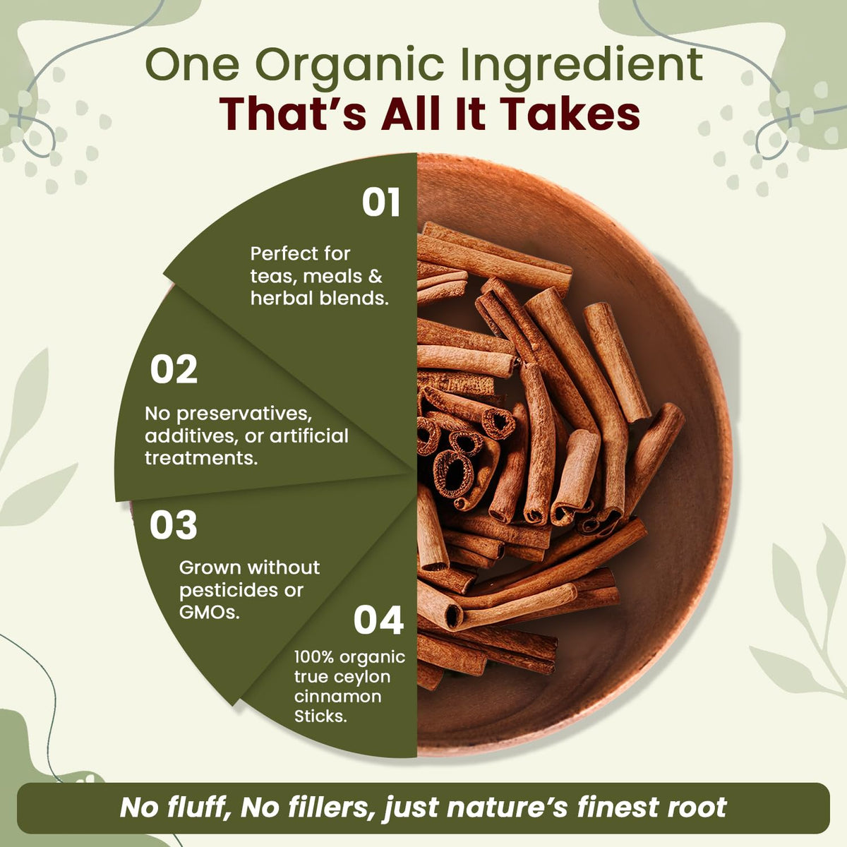 Organic Way Cinnamon sticks brighten curries and stews.
