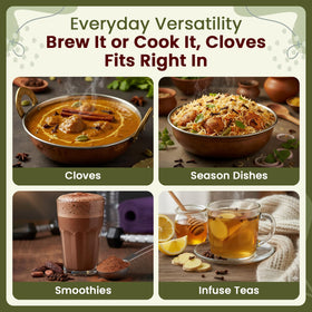 Organic Way clean, pure cloves delivering authentic flavor without fillers.