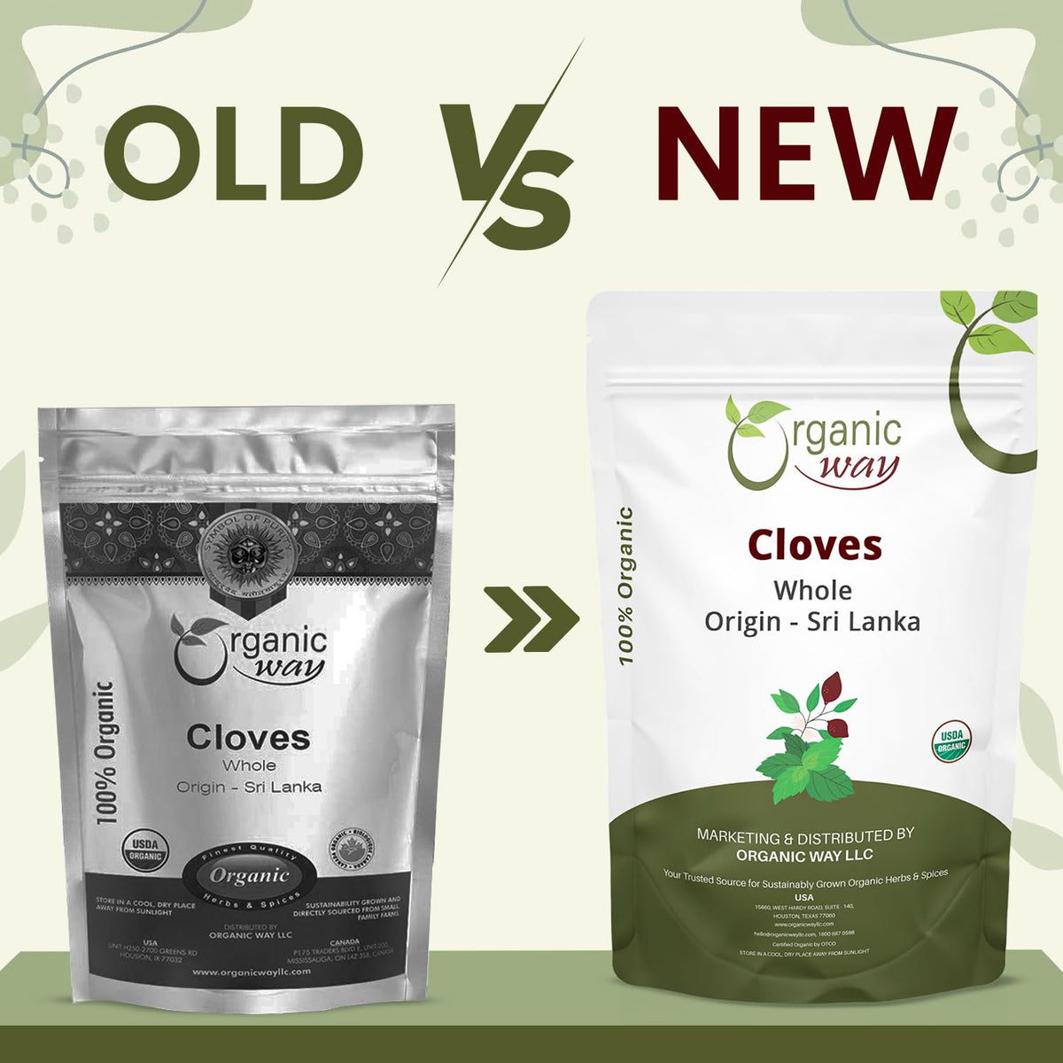 Organic Way hand selected cloves ready to use in marinades.