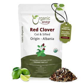 Organic Way red clover flower cut and sifted for premium herbal tea