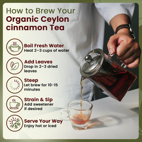 Organic Way True Ceylon Cinnamon aroma closeup signals premium quality.