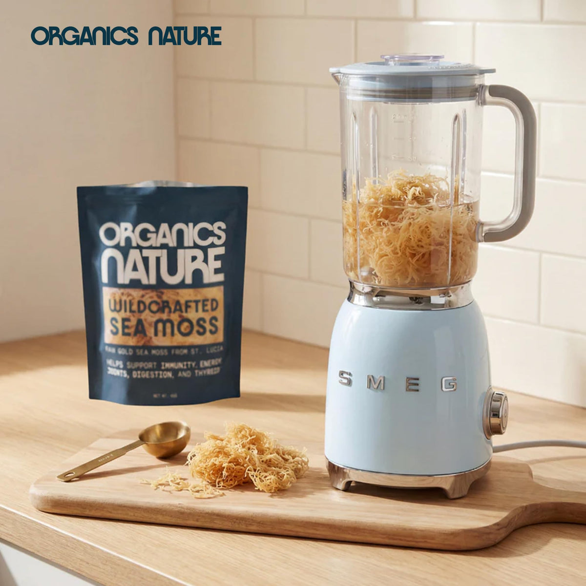 Organics Nature sea moss wash and soak instructions for preparation