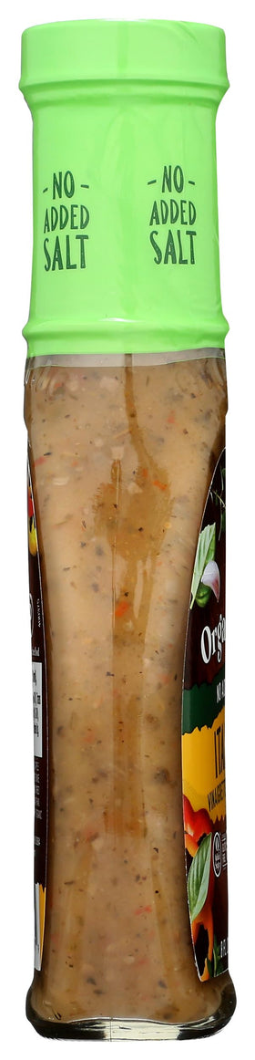 Organicville Italian Dressing in a bowl brightens meal presentation
