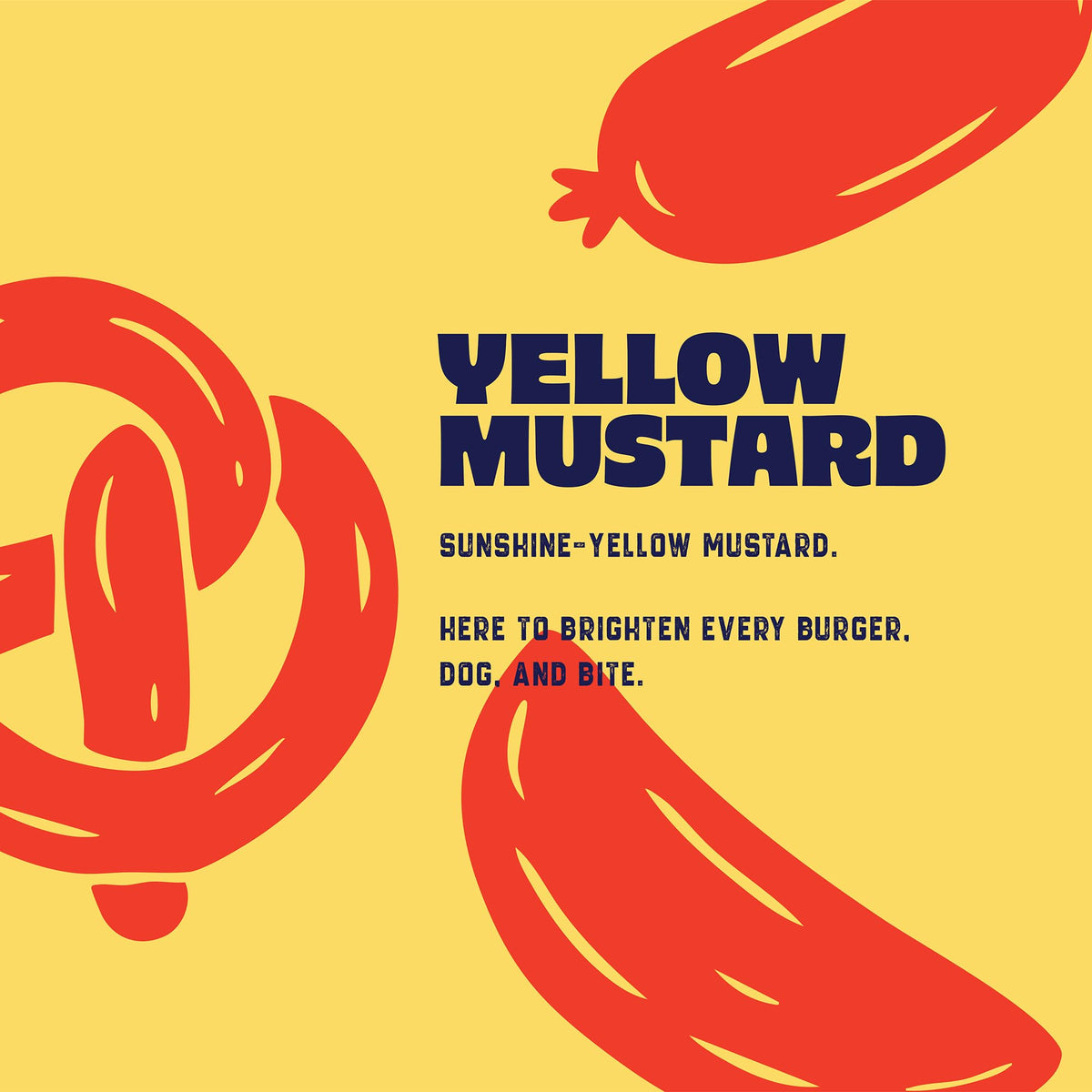 Organicville Yellow Mustard as a deli sandwich topping.