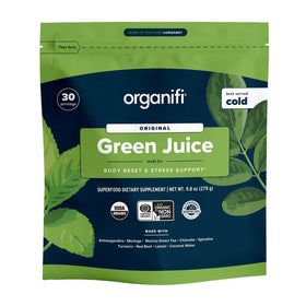 Organifi Green Juice Powder bottle ready for daily greens ritual.