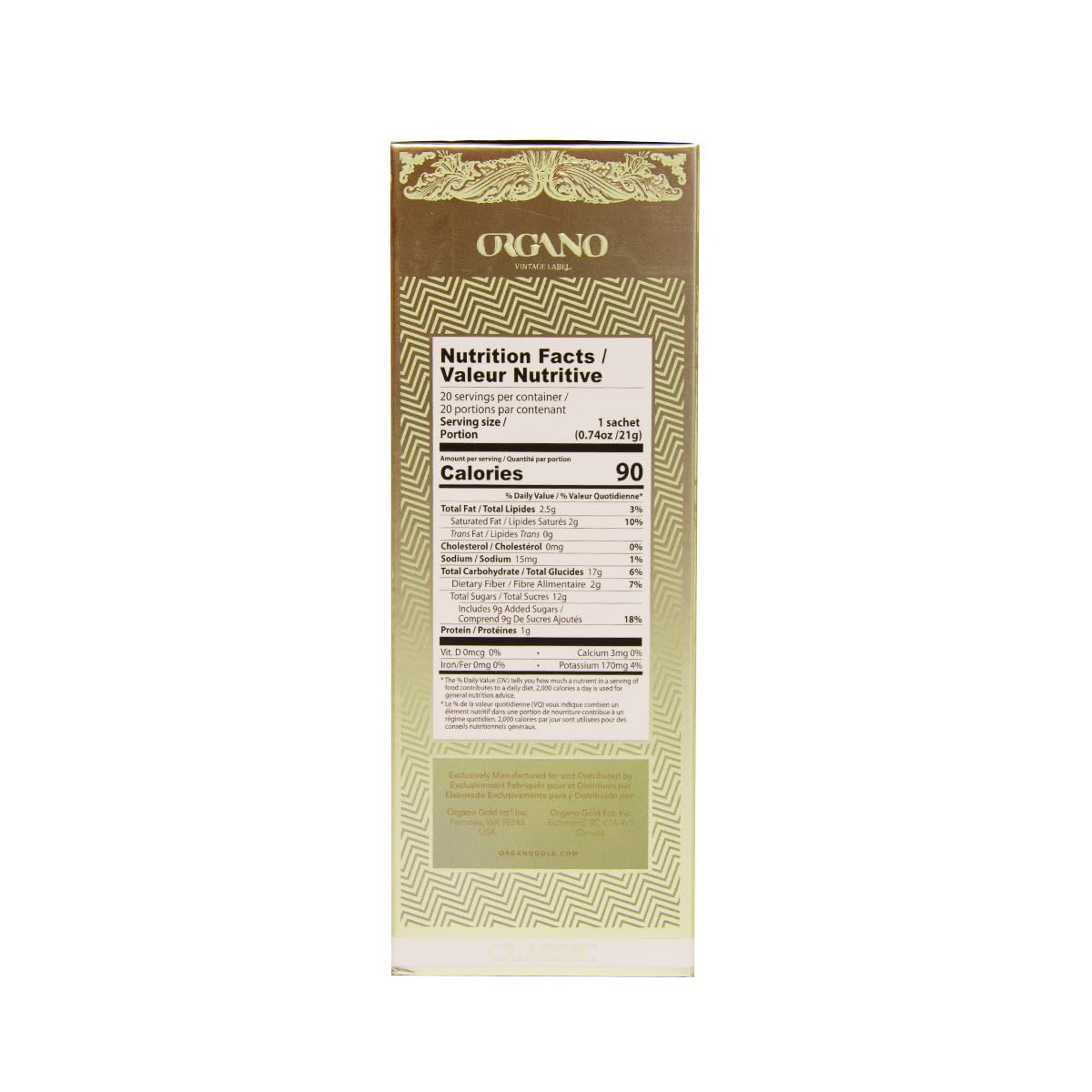 Organo Gold Cafe Supreme kitchen-counter scene for everyday coffee.