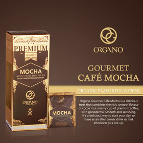 ORGANO Gourmet Cafe Mocha hot cup ready to enjoy a cozy hot beverage