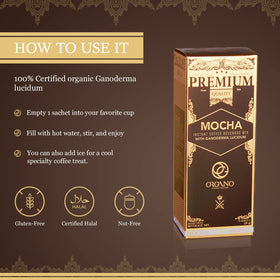 ORGANO Gourmet Cafe Mocha non-dairy whitener delivering dairy-free creaminess