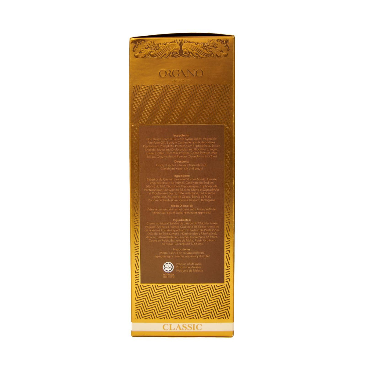ORGANO Gourmet Cafe Mocha smooth coffee base with balanced flavor