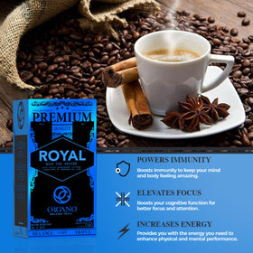 ORGANO Royal Black individually sealed sticks preserve freshness.
