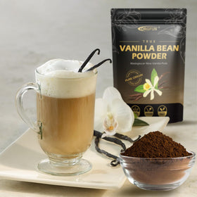 ORGFUN Vanilla Powder in custard base for smooth, rich ice cream results.