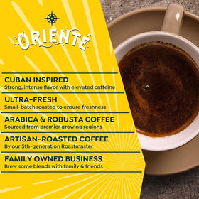 Oriente Keurig K-Cup compatible pods for easy single-serve mornings.