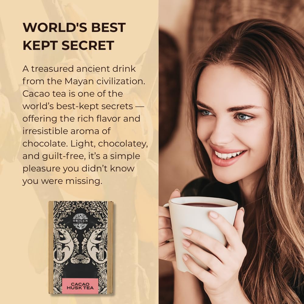 Origen Cacao Husk Tea cacao pods on a Colombian farm emphasize ethical sourcing.