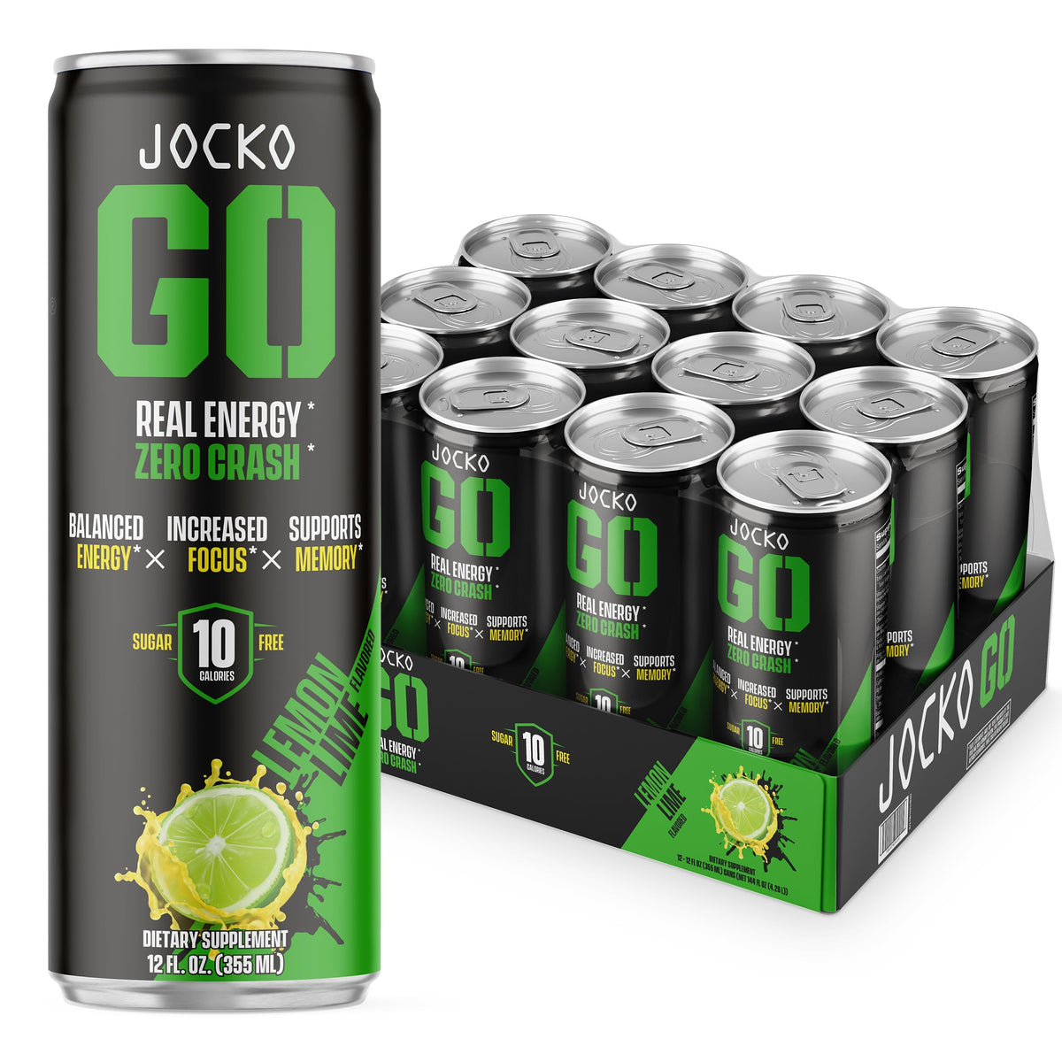 Origin Jocko GO Lemon Lime can for clean energy with zero sugar