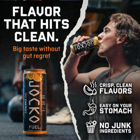 Origin Jocko GO label detail emphasizes high-quality ingredients for mental performance.