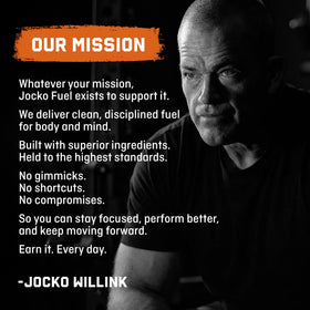 Origin Jocko GO no sugar benefit highlighted for clean focus and alertness.