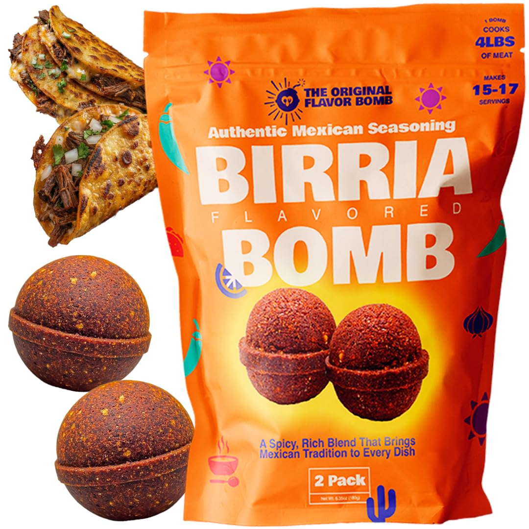 Original Flavor Bomb Birria Bomb Balls in a jar ready to deepen slow-cooked meals.