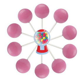 Original Gourmet Bubble Gum Lollipop Bag front with colorful wrappers for gifting