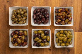 ORIGENES Green olives lemon juice marination; bright, citrusy notes for pasta and tapas.