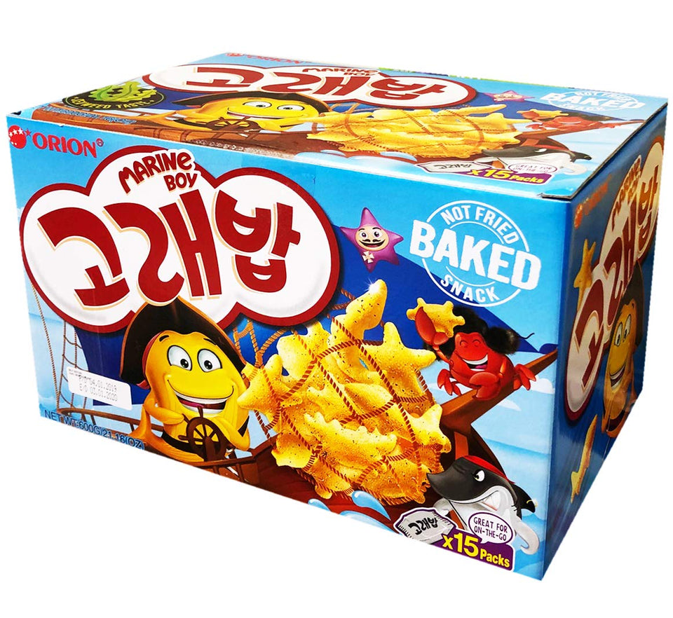 ORION Baked Marine Boy Sea Creatures box – share-ready seaweed snacks