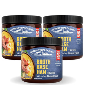 Orrington Farms Ham Base jar front highlights rich flavor for quick, comforting meals.