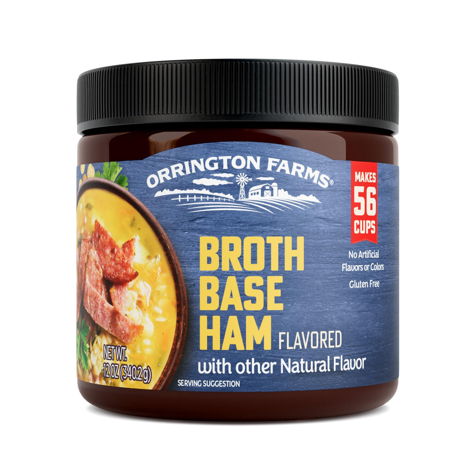 Orrington Farms Ham Flavored Granular Base packaging for quick, savory broths.