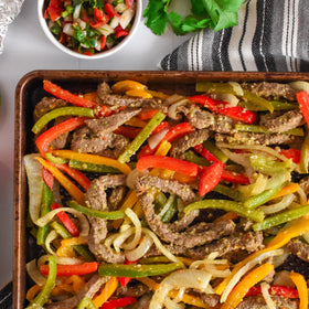 Ortega fajita skillet sauce ready-to-serve dinner scene
