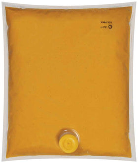 Ortega Nacho Cheese Sauce Pouch shows pump-fitment, great for self-serve dispensers.