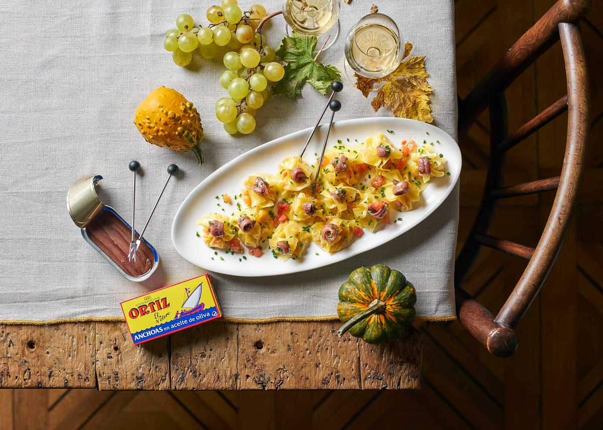 Ortiz Cantabrian Sea catch highlights sustainable, wild-caught provenance.