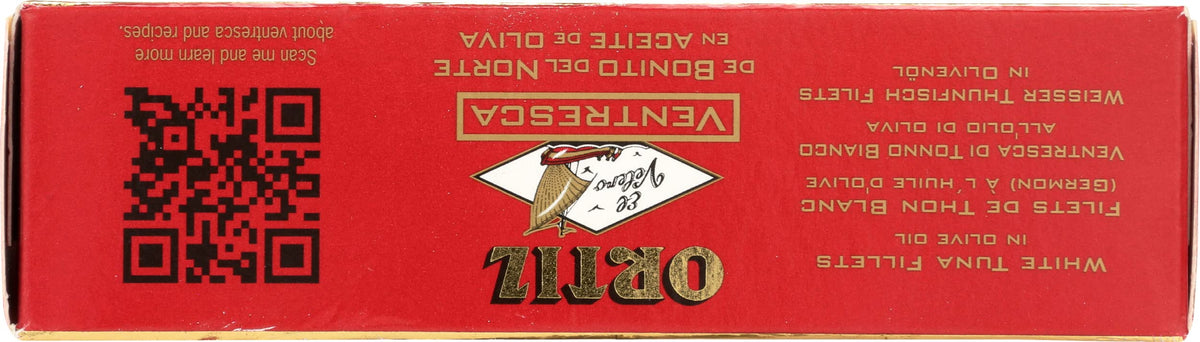 Ortiz Conservas heritage branding signals traditional, sustainable processing and high-quality canned fish.