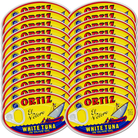 Ortiz White Tuna in Olive Oil slices ideal for salads or sandwiches