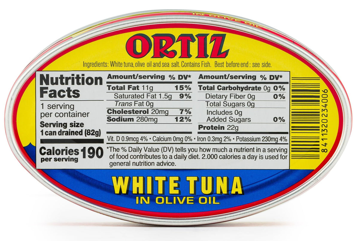 Ortiz white tuna pasta dish featuring delicate, mild flavor.