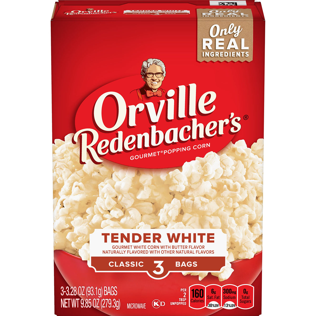 Orville Redenbacher's 12-box packaging showcases bulk popcorn for sharing.