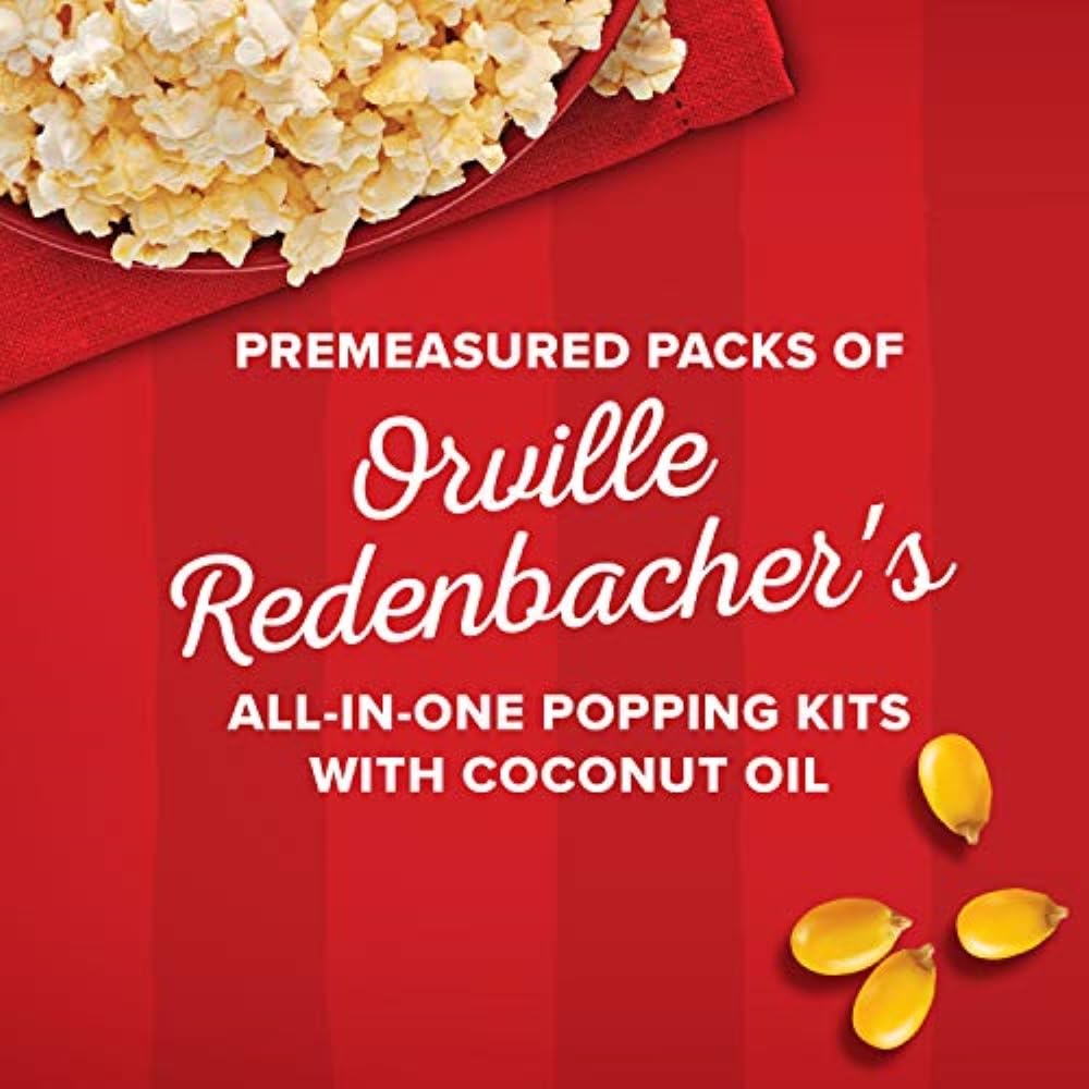Orville Redenbacher's salt pack ensures consistent seasoning across batches.