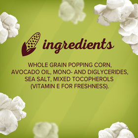 Orville Redenbacher's avocado oil sea salt popcorn gluten-free option