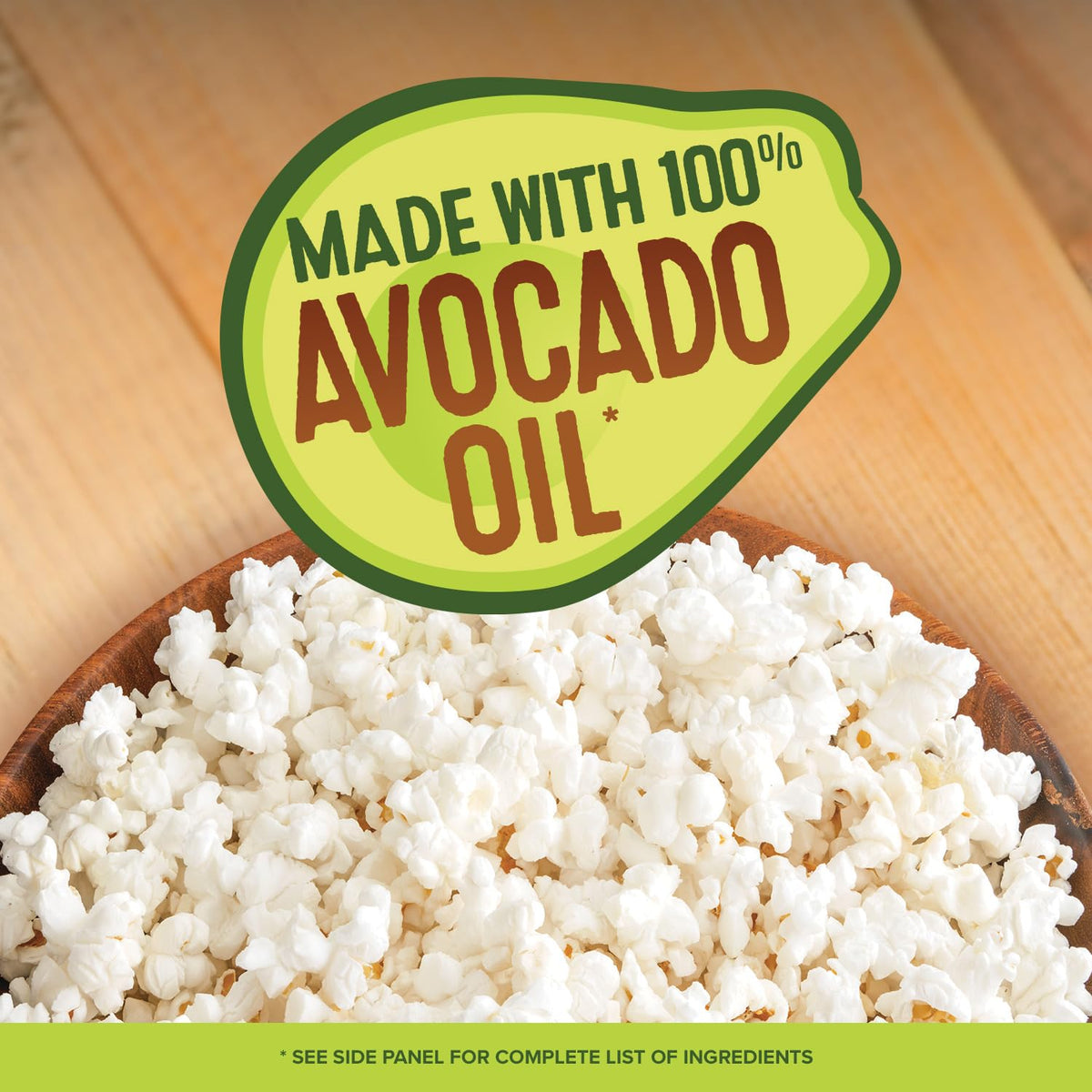 Orville Redenbacher's avocado oil sea salt popcorn microwaves in a bag