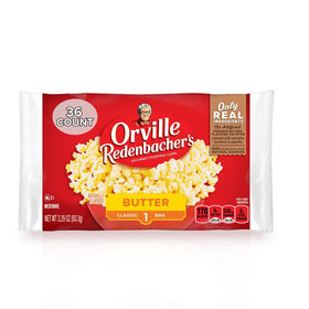 Orville Redenbacher's butter popcorn bags—quick movie-night snacking for the whole family.
