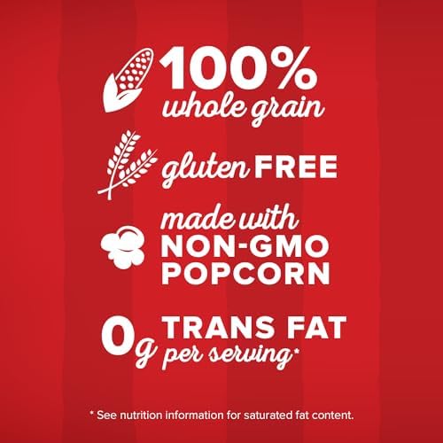 Orville Redenbacher's kernels from family-farmed source, gluten-free snack.