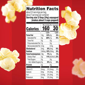 Orville Redenbacher's light, fluffy popcorn with satisfying crunch