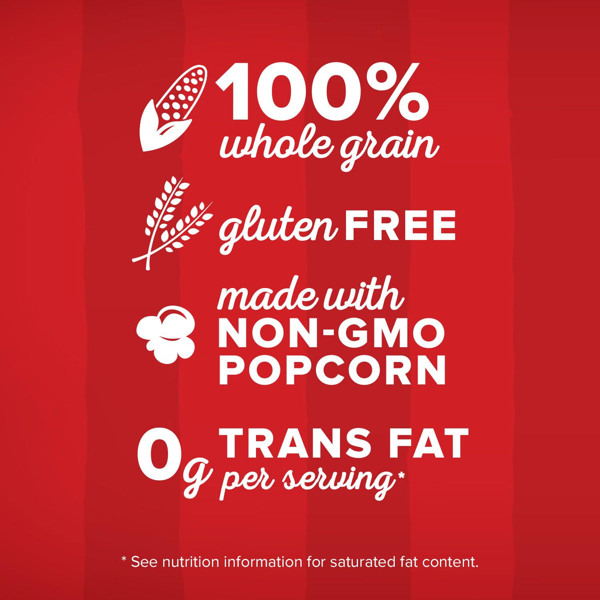 Orville Redenbacher's microwave popcorn ready in minutes for quick movie nights.