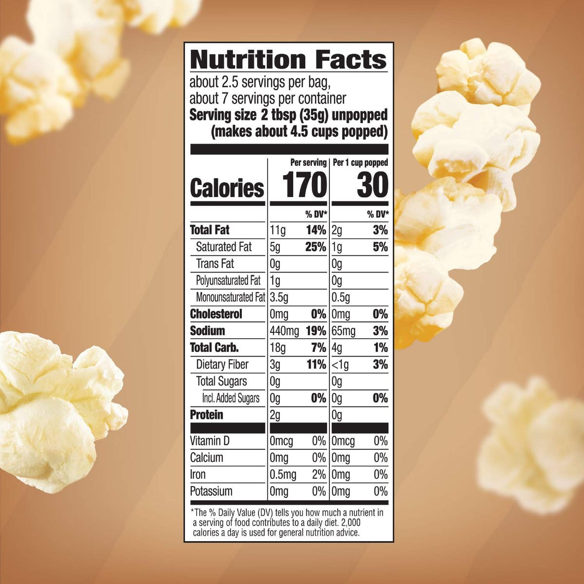 Orville Redenbacher’s Naturals Simply Salted, gluten-free with no artificial preservatives or flavors.