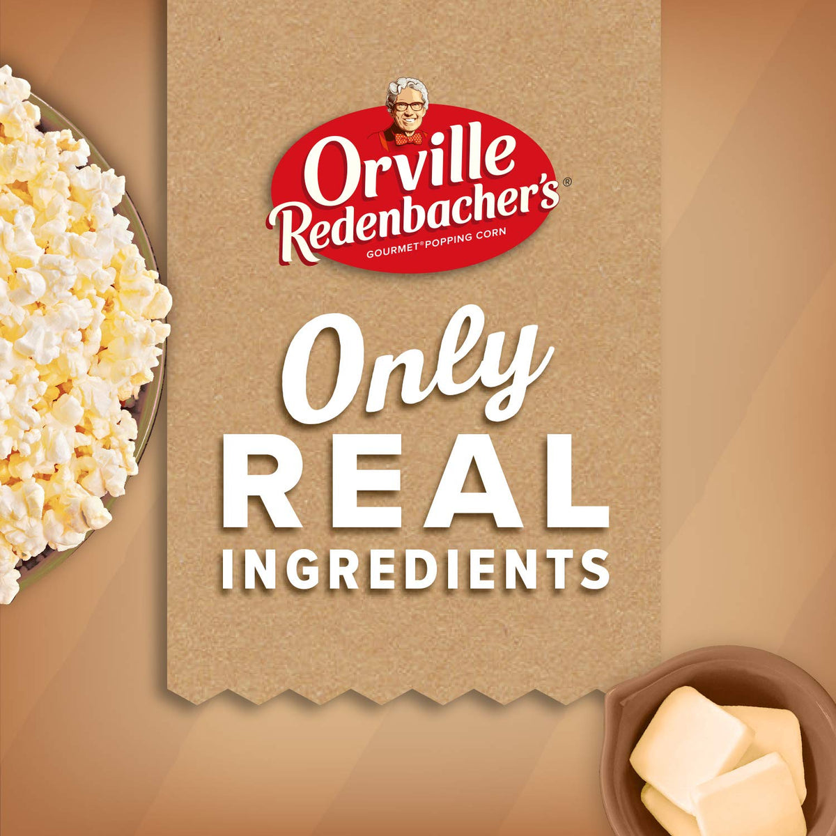 Orville Redenbacher’s Naturals Simply Salted popcorn in a bowl, light and fluffy texture.
