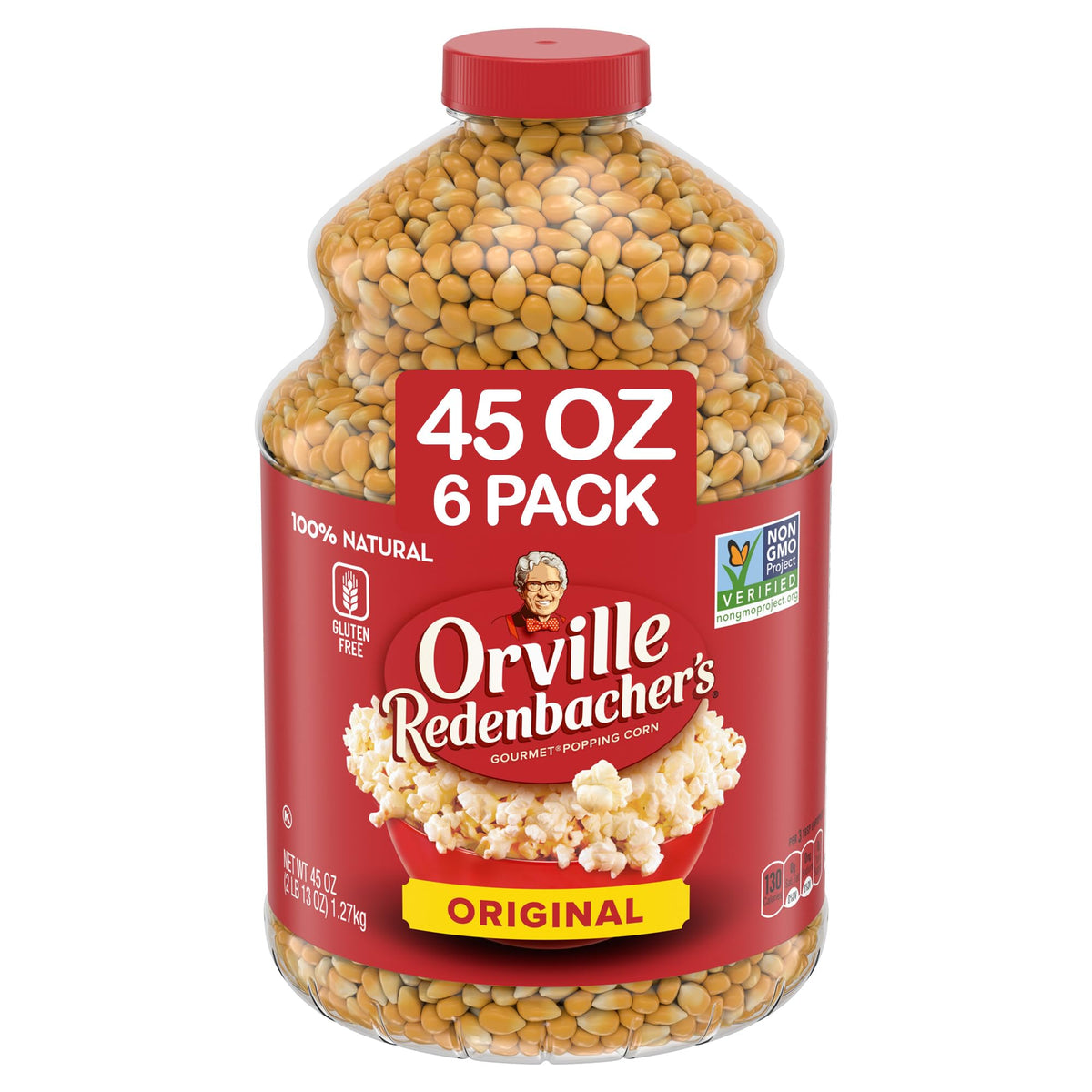 Orville Redenbacher's Original Yellow kernels pack shot for movie-night snack ideas