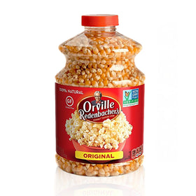 Orville Redenbacher's Original Yellow kernels in an unpopped bag for fresh popping.